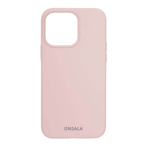 ONSALA Mobilskal Silikon Sand Pink iPhone 13 Pro