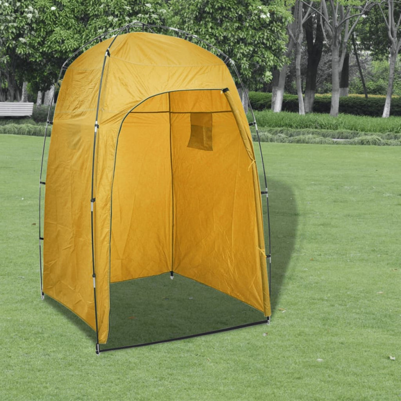 Produktbild för Portabel campingtoalett med tält 10+10 L