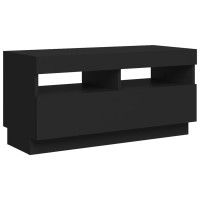 Miniatyr av produktbild för TV-bänk med LED-belysning svart 80x35x40 cm