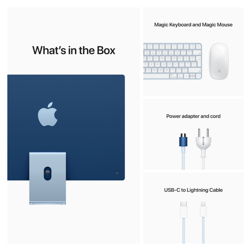 Produktbild för iMac 24" Retina (2021) M1 8C 8GB 256GB Blå