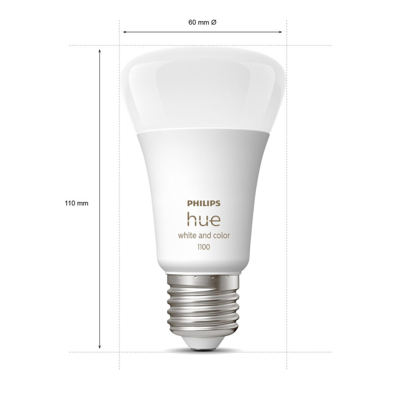 Produktbild för Hue White Color Ambiance E27 4-pack