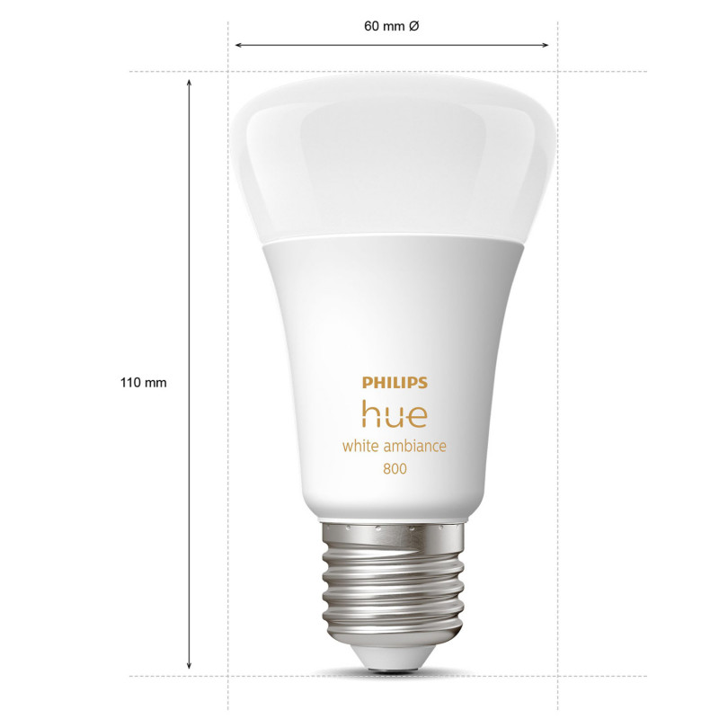 Produktbild för Hue White Ambiance E27 4-pack