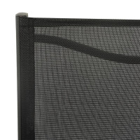 Produktbild för Trädgårdsstolar 4 st textilen och stål svart och antracit