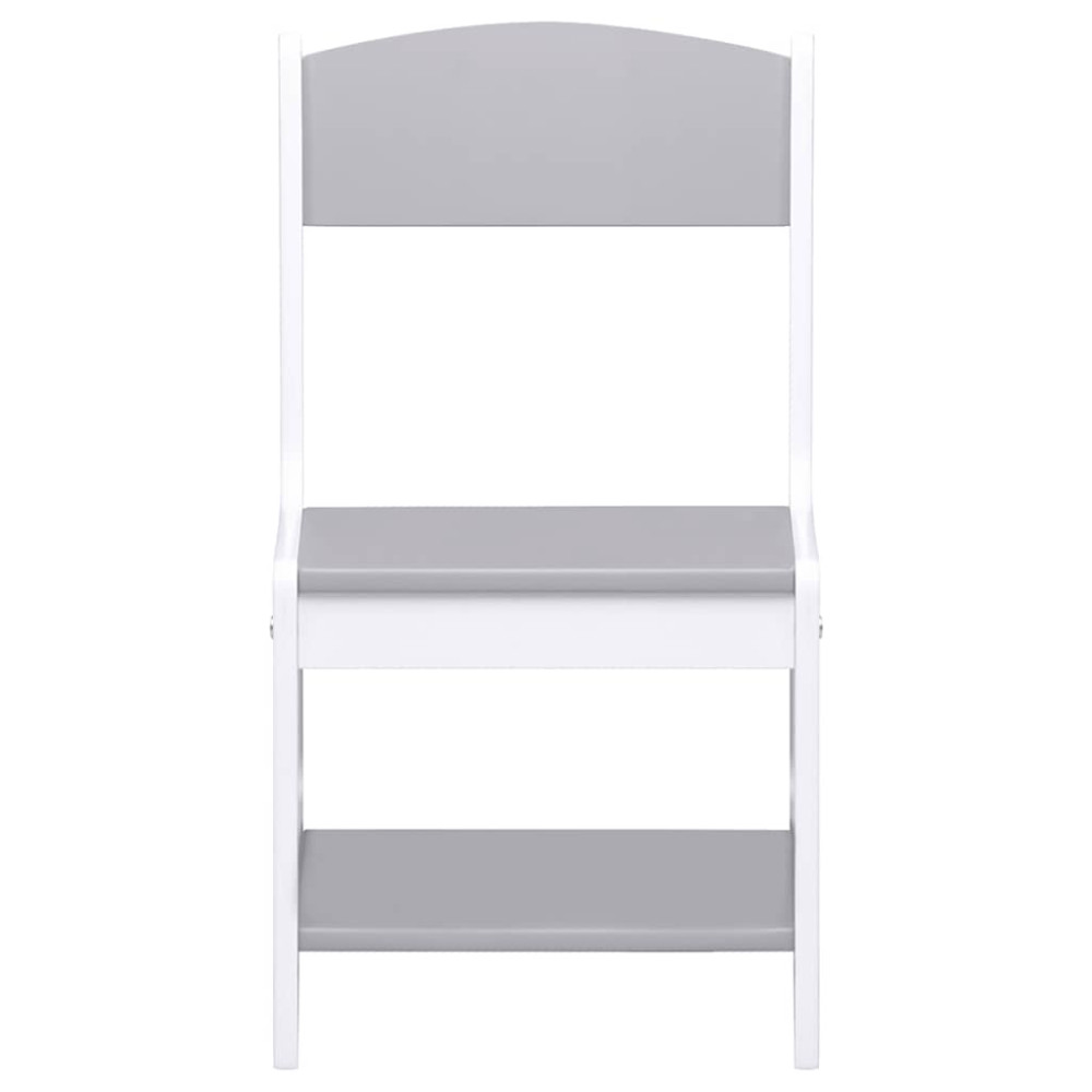 Produktbild för Barnbord med 2 stolar vit MDF