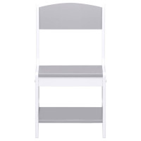 Produktbild för Barnbord med 2 stolar vit MDF