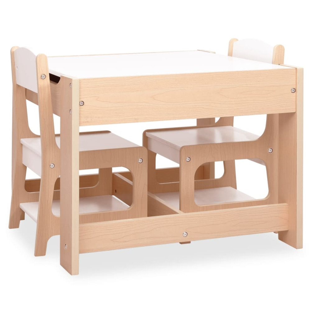 Produktbild för Barnbord med 2 stolar MDF