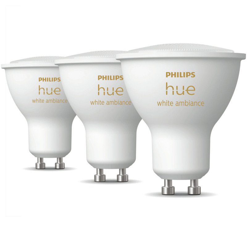 Produktbild för Hue White Ambiance GU10 3-pack