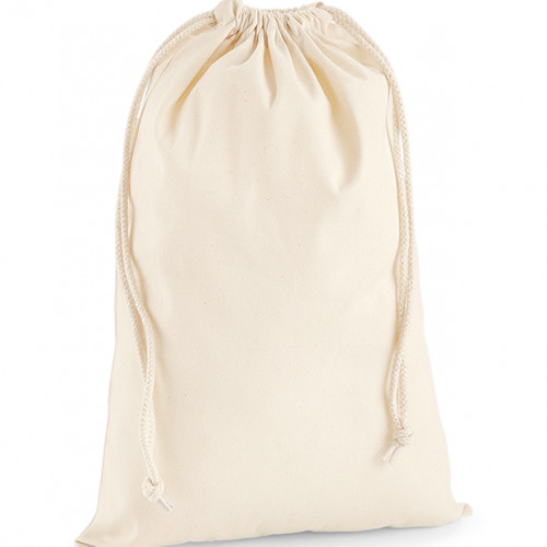 Westford Mill Premium Cotton Stuff Bag Natural