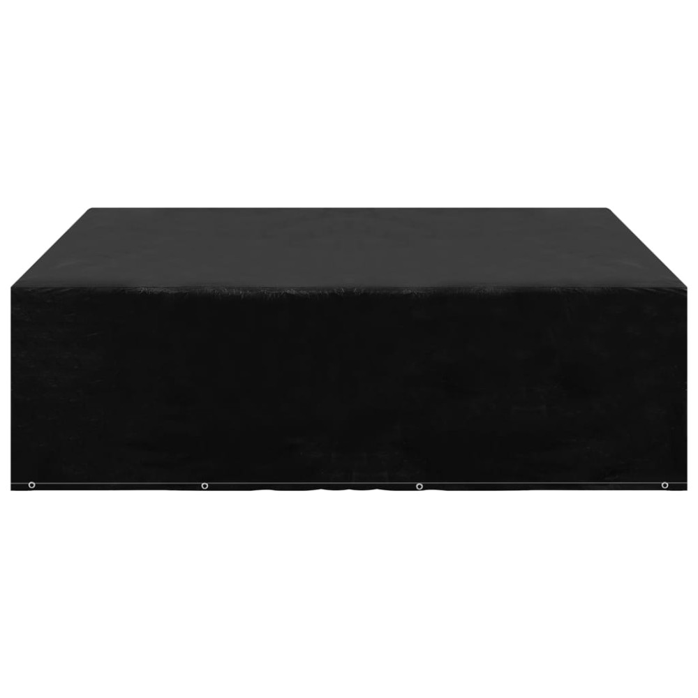 Produktbild för Överdrag för trädgårdsmöbler 2 st 12 öljetter 250x250x70 cm