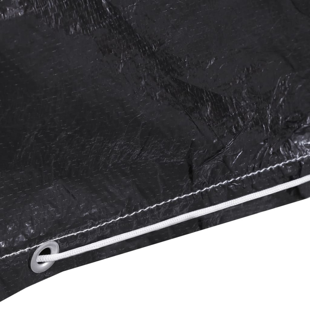 Produktbild för Överdrag för trädgårdsmöbler 2 st 12 öljetter 250x250x70 cm