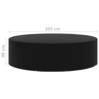 Produktbild för Överdrag för trädgårdsmöbler 2 st 10 öljetter 205x90 cm