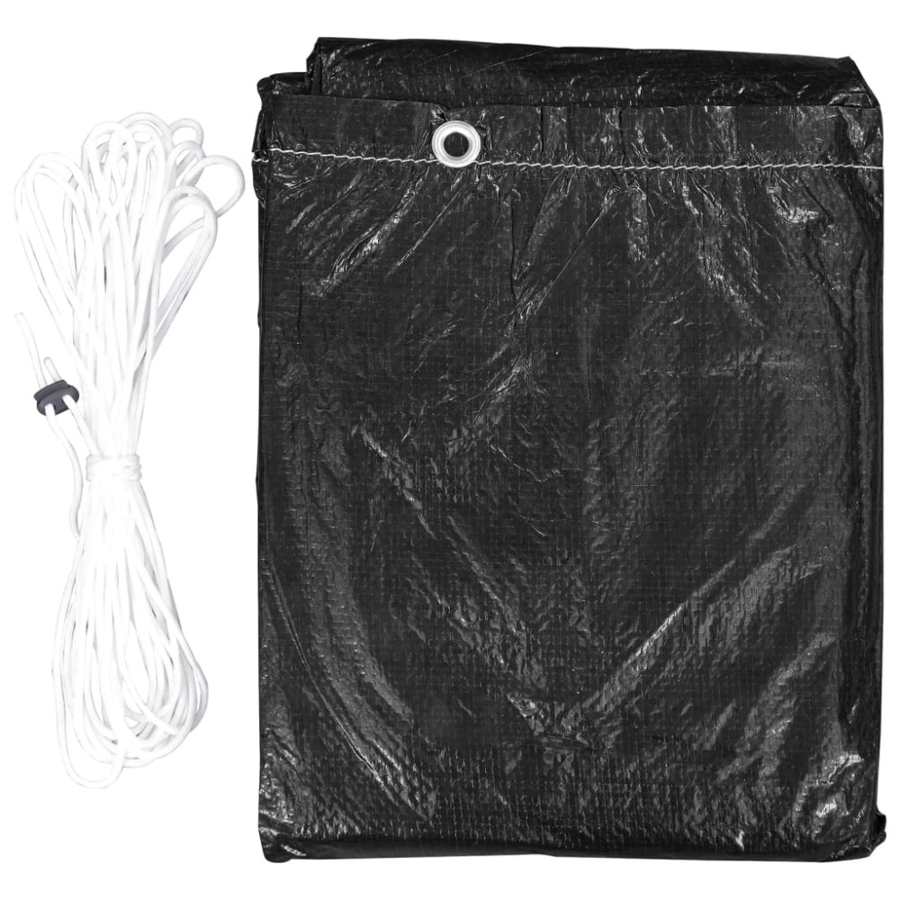 Produktbild för Hammockskydd 2 delar 10 öljetter 2 dragkedjor 255x145x170 cm