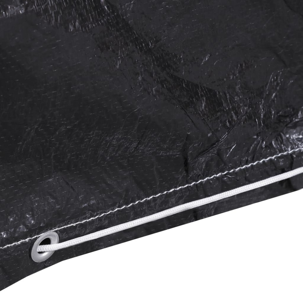 Produktbild för Överdrag för trädgårdsmöbler 2 st 6 öljetter 160x80x75 cm