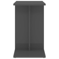 Produktbild för Sidobord grå högglans 50x30x50 cm konstruerat trä