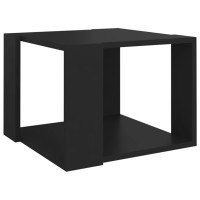 Produktbild för Soffbord svart 40x40x30 cm konstruerat trä