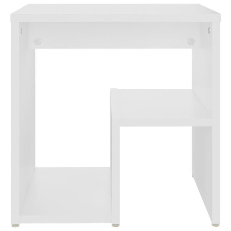Produktbild för Sängbord vit 40x30x40 cm konstruerat trä