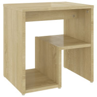 Miniatyr av produktbild för Sängbord sonoma-ek 40x30x40 cm konstruerat trä