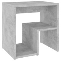 Miniatyr av produktbild för Sängbord betonggrå 40x30x40 cm konstruerat trä