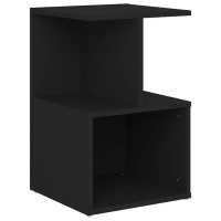 Miniatyr av produktbild för Sängbord svart 35x35x55 cm konstruerat trä