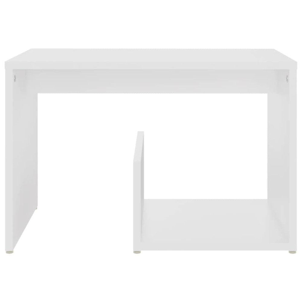 Produktbild för Sidobord vit 59x36x38 cm konstruerat trä