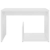 Produktbild för Sidobord vit 59x36x38 cm konstruerat trä