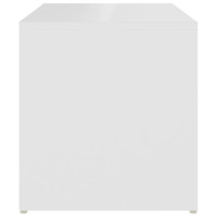 Produktbild för Sidobord vit 59x36x38 cm konstruerat trä