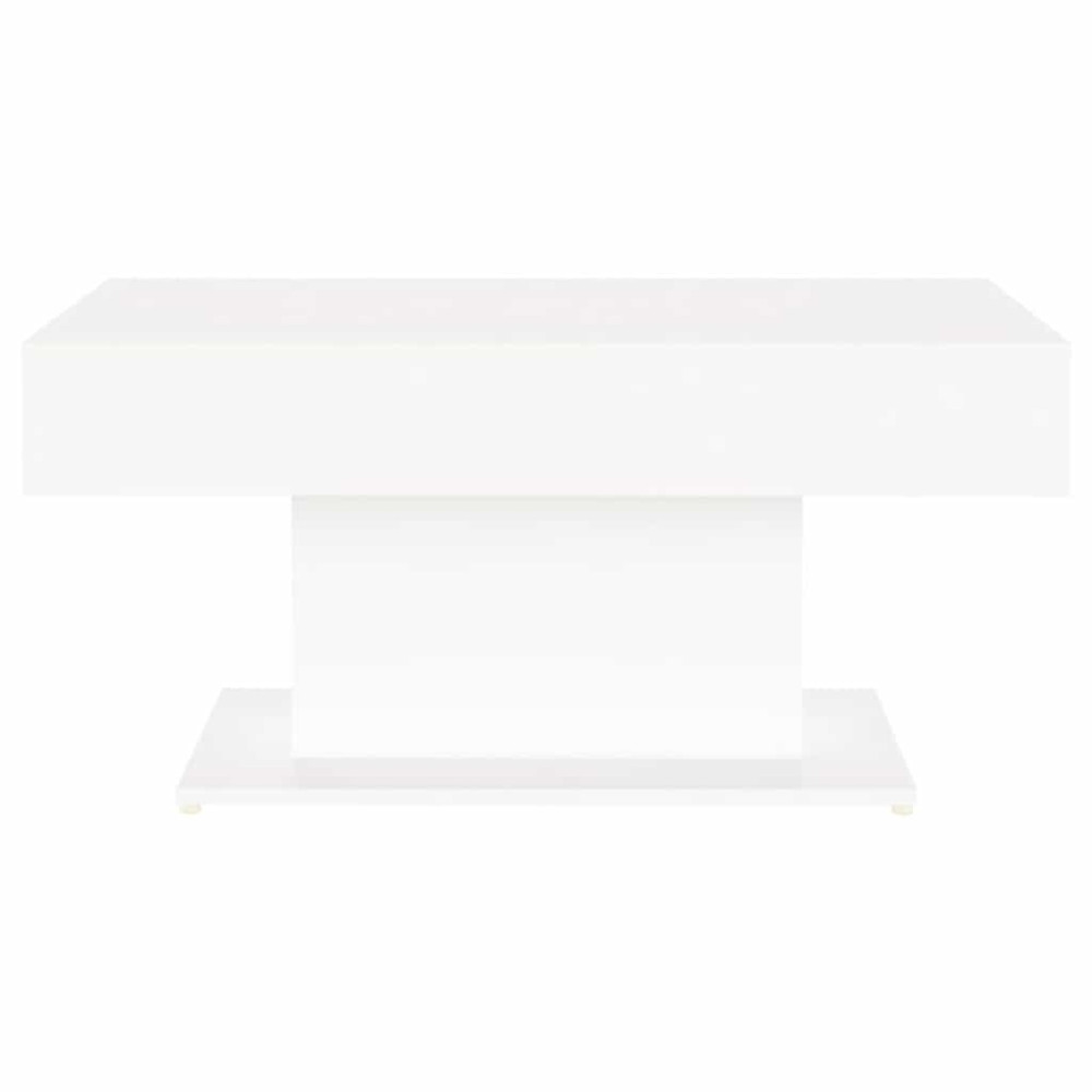 Produktbild för Soffbord vit 96x50x45 cm konstruerat trä