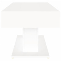 Miniatyr av produktbild för Soffbord vit 96x50x45 cm konstruerat trä
