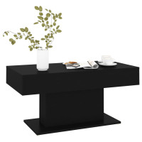 Miniatyr av produktbild för Soffbord svart 96x50x45 cm konstruerat trä