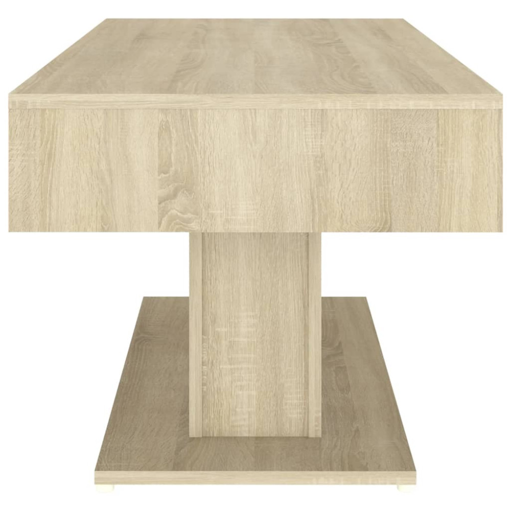 Produktbild för Soffbord sonoma-ek 96x50x45 cm konstruerat trä