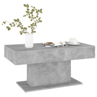 Produktbild för Soffbord betonggrå 96x50x45 cm konstruerat trä