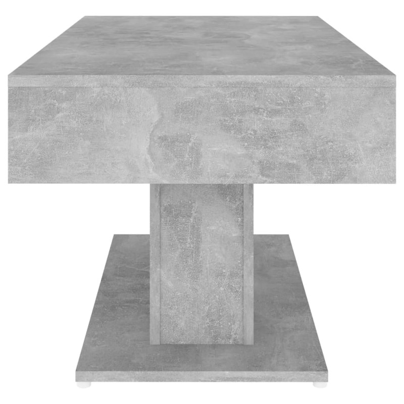 Produktbild för Soffbord betonggrå 96x50x45 cm konstruerat trä