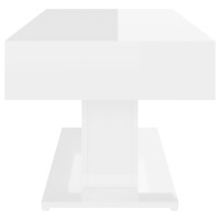 Miniatyr av produktbild för Soffbord vit högglans 96x50x45 cm konstruerat trä