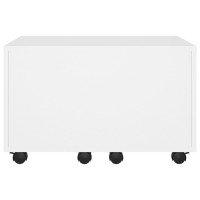 Produktbild för Soffbord vit 60x60x38 cm konstruerat trä