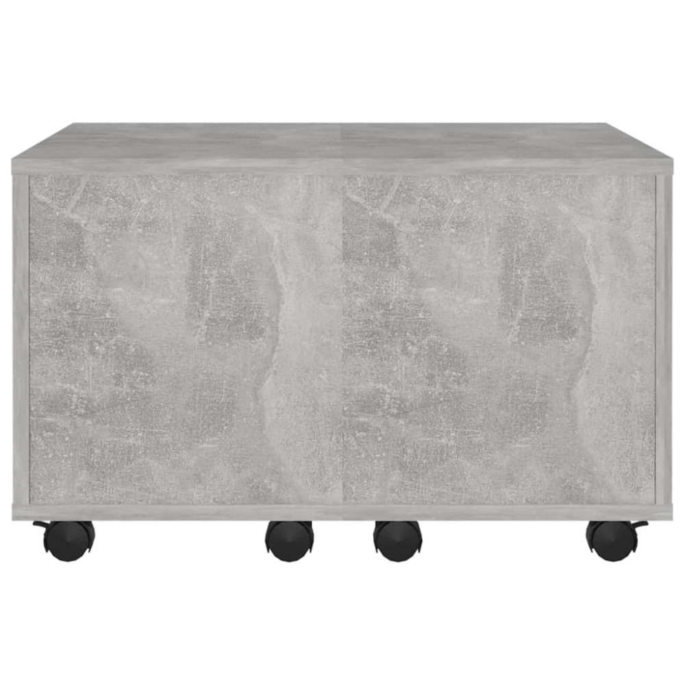 Produktbild för Soffbord betonggrå 60x60x38 cm konstruerat trä