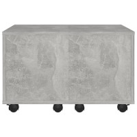 Produktbild för Soffbord betonggrå 60x60x38 cm konstruerat trä