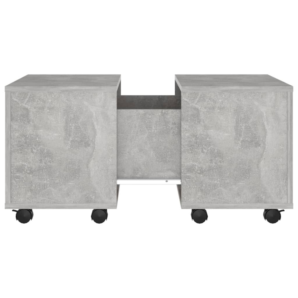 Produktbild för Soffbord betonggrå 60x60x38 cm konstruerat trä