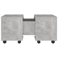 Produktbild för Soffbord betonggrå 60x60x38 cm konstruerat trä