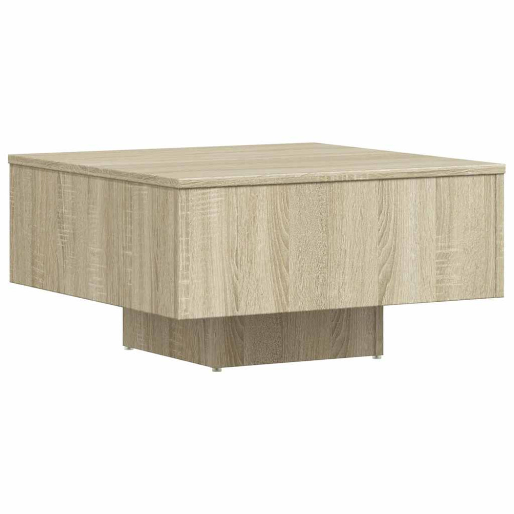 Produktbild för Soffbord sonoma-ek 60x60x31,5 cm konstruerat trä