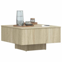 Produktbild för Soffbord sonoma-ek 60x60x31,5 cm konstruerat trä