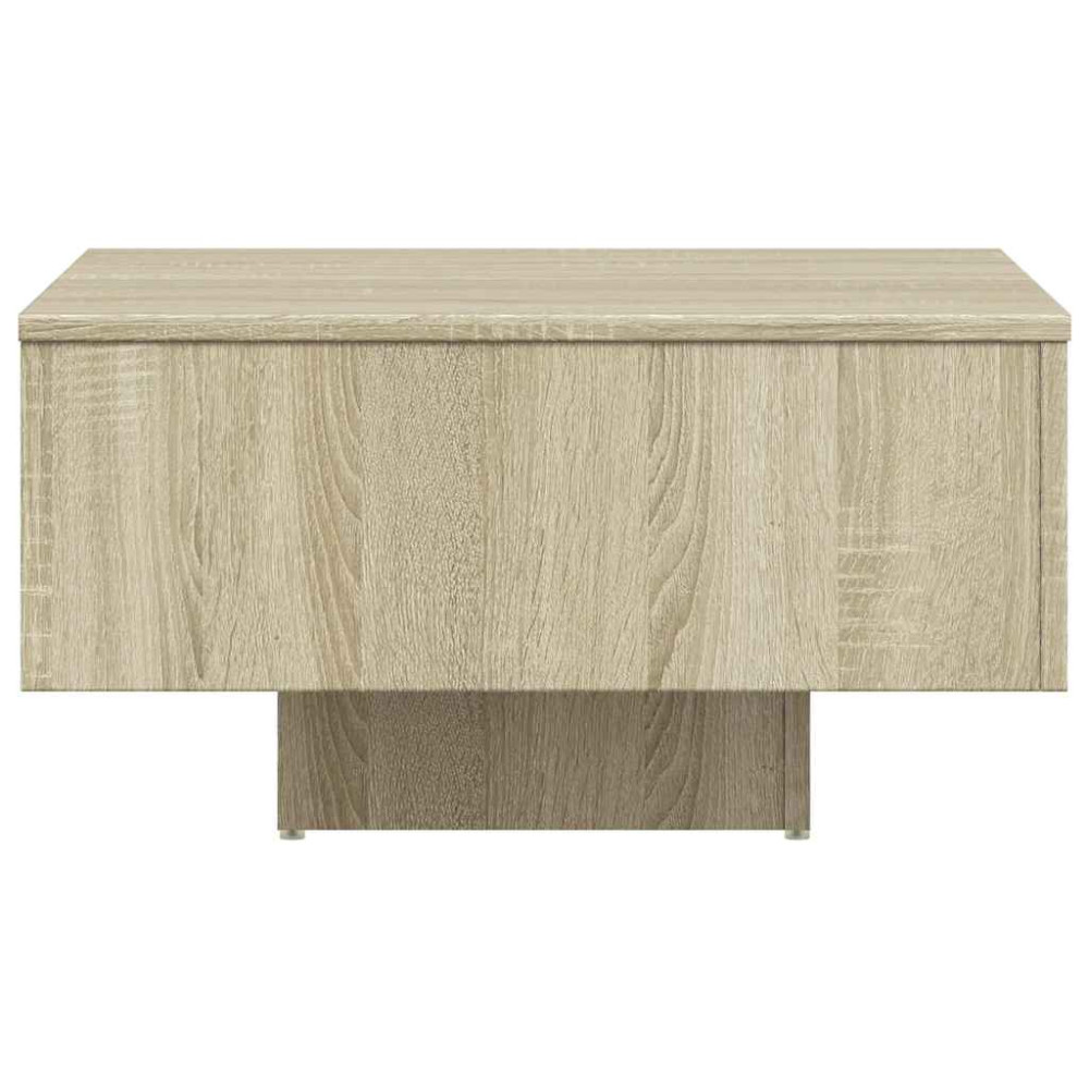Produktbild för Soffbord sonoma-ek 60x60x31,5 cm konstruerat trä