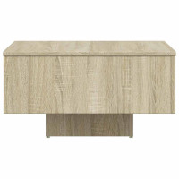 Produktbild för Soffbord sonoma-ek 60x60x31,5 cm konstruerat trä