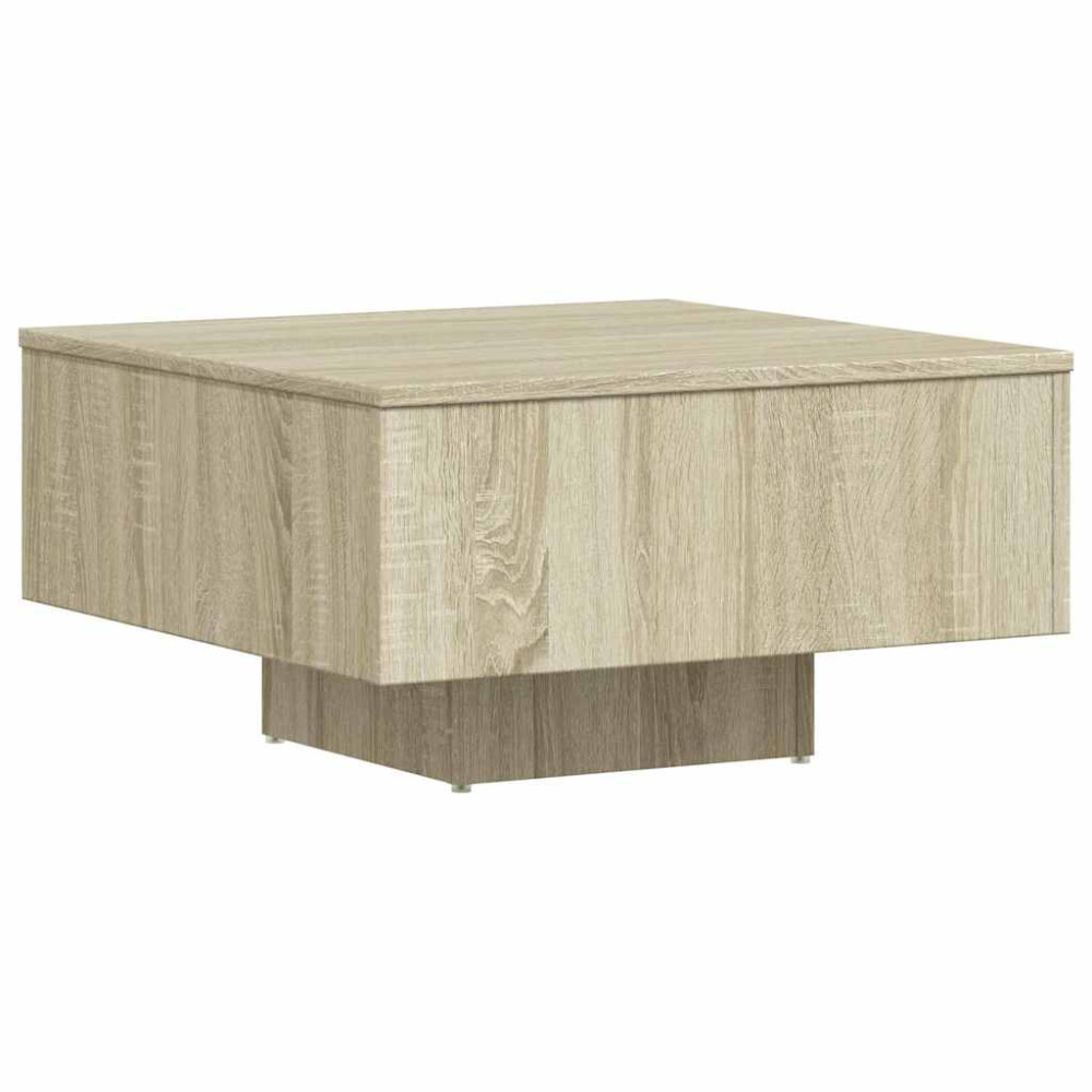 Produktbild för Soffbord sonoma-ek 60x60x31,5 cm konstruerat trä