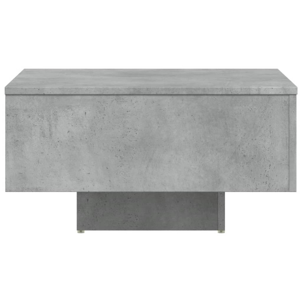 Produktbild för Soffbord betonggrå 60x60x31,5 cm konstruerat trä