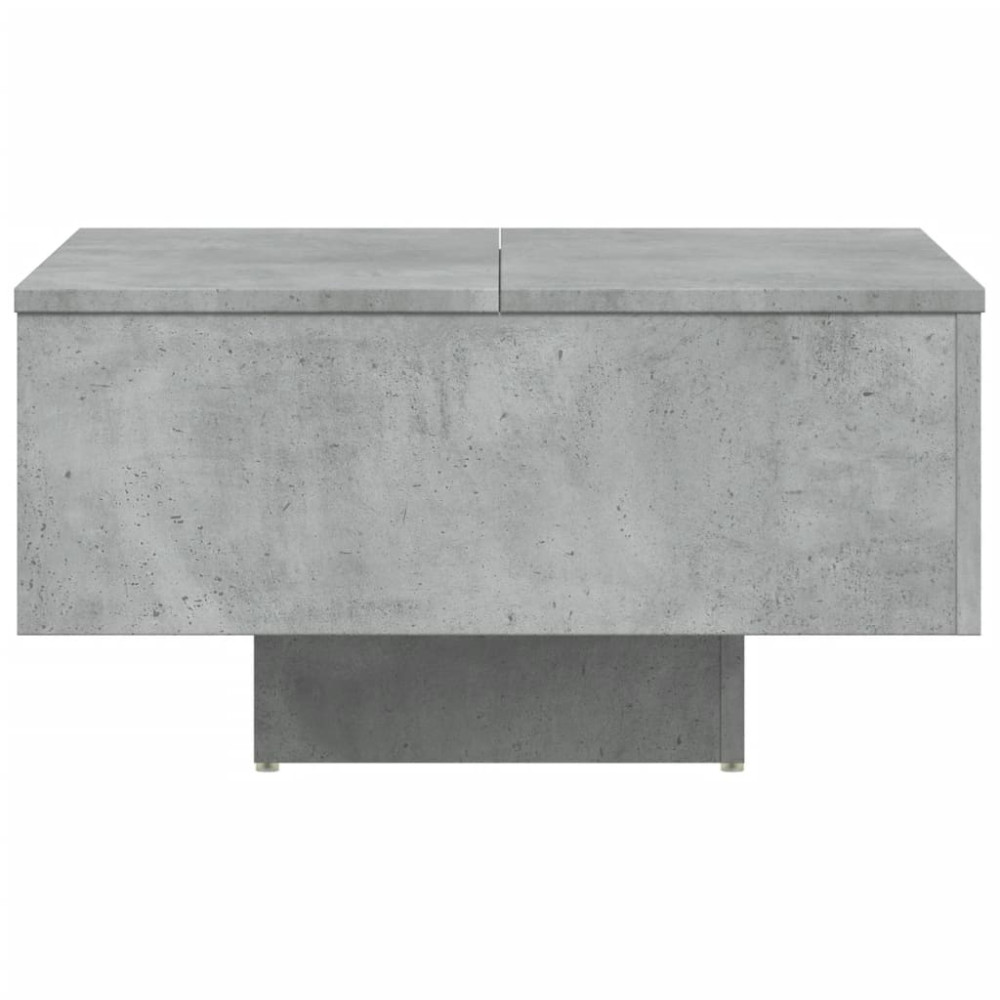 Produktbild för Soffbord betonggrå 60x60x31,5 cm konstruerat trä