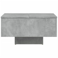 Produktbild för Soffbord betonggrå 60x60x31,5 cm konstruerat trä