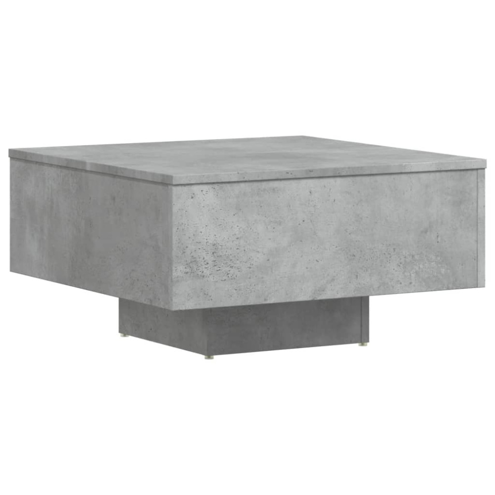 Produktbild för Soffbord betonggrå 60x60x31,5 cm konstruerat trä