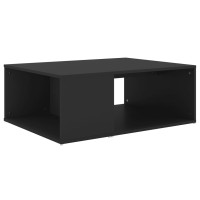Produktbild för Soffbord svart 90x67x33 cm konstruerat trä