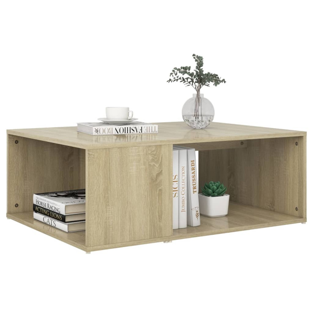 Produktbild för Soffbord sonoma-ek 90x67x33 cm konstruerat trä