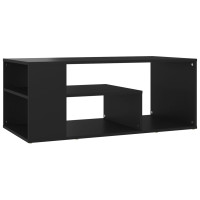 Miniatyr av produktbild för Soffbord svart 100x50x40 cm spånskiva